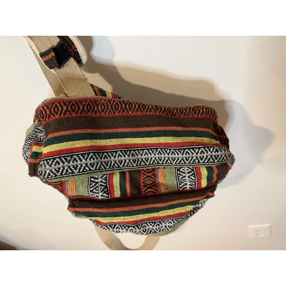 Earthbound Trading Co Indian Woven Style Back Pack 15 x17